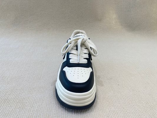 Thick Soled Womens Trainers Leather Breathable Best Walking Shoes For Women